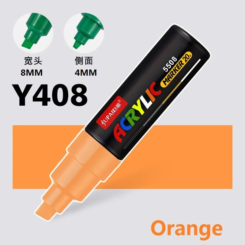 15 Colors Larger Capacity Acrylic Marker Pens,Ultra Wide Head 15MM/8MM Graffiti,Painting,Drawing,advertising posters Art Supplie