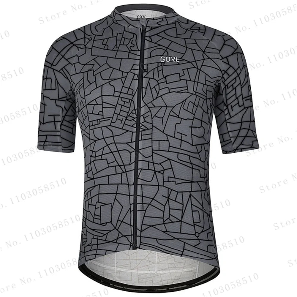 Jersey Cycling Tops Summer Men Short Sleeve Cycling Clothing Sports Bicycle Shirts Bib Shorts Suits Mtb Road Bike Clothing