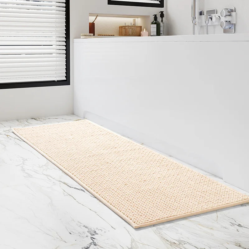 Bath Rug Mat Non-Slip Absorbent Bathroom Rug for Home Decor Carpet Soft Shower Foot Pad Tapis Salle De Bain Alfombra 욕실 발매트 화장실