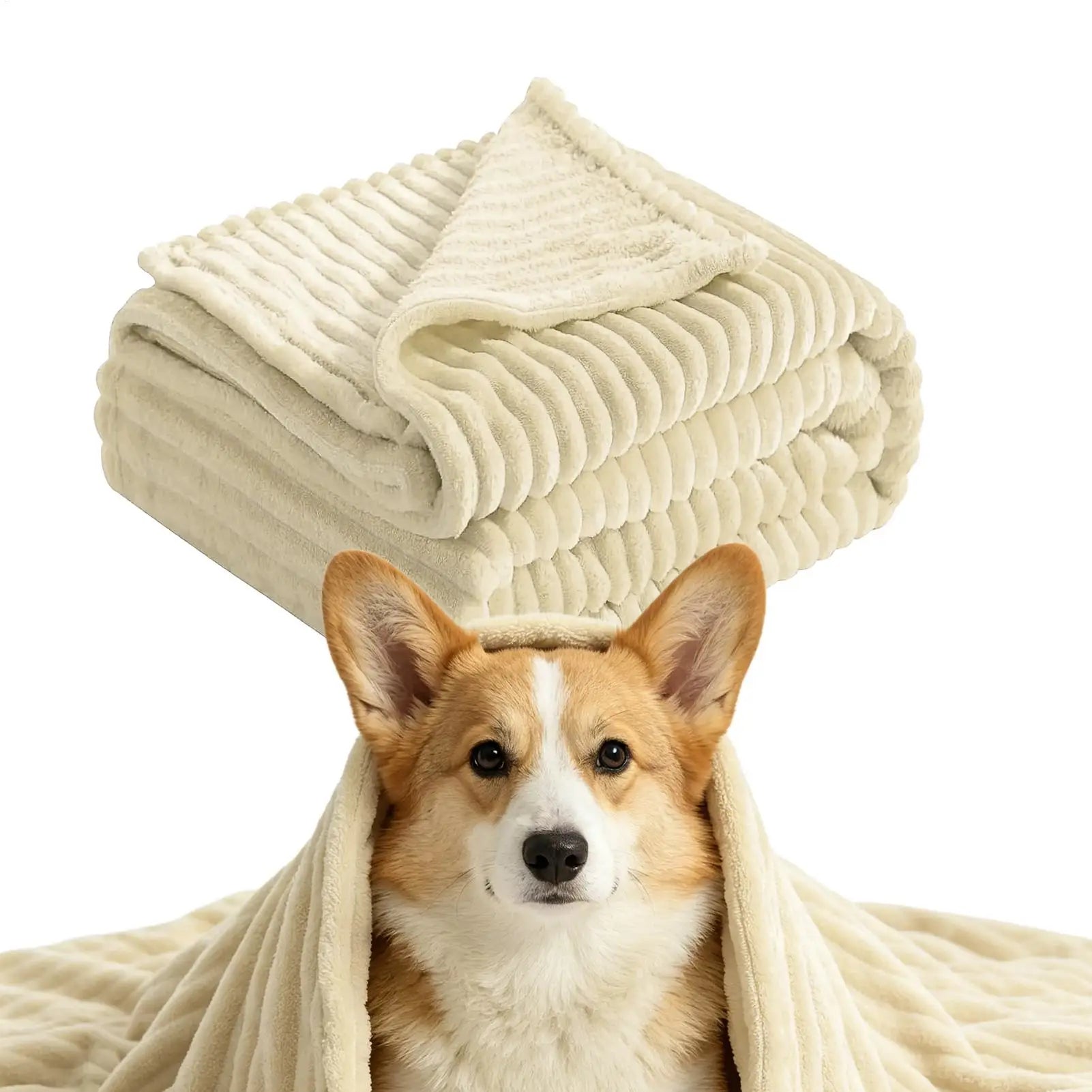 Dog Calming Blanket Pet Blanket for Dogs and Cats Flannel Throw for Puppies and Kittens Comfortable Blanket Pet supplies