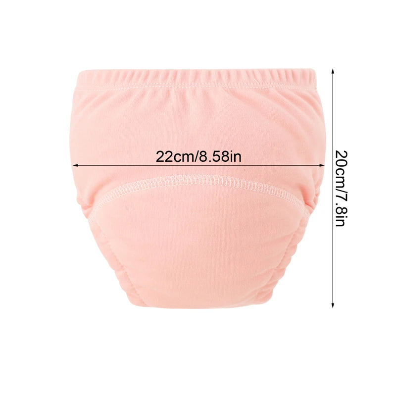 3Pcs Baby Diaper Training Pants for Girls Boys Washable Nappies Infant Cloth Diapers Reusable Kids Underwear Toddler Shorts