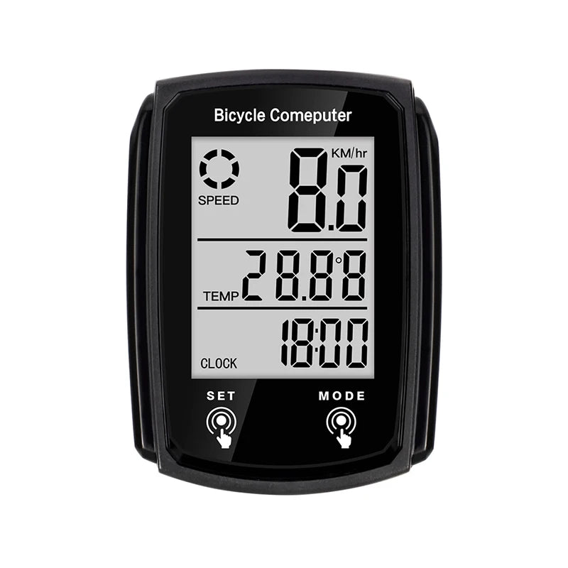 Bicycle Computer, Odometer, LCD Display, Cable Cycling Speedometer, Mountain Bike Speedometer, Bicycle Accessories