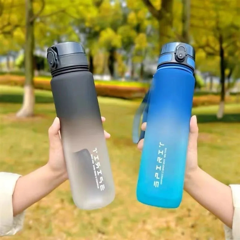 Gradient Color Portable High-temperature Resistant Fitness Pot for Summer Large-capacity Outdoor Water Cup for Students
