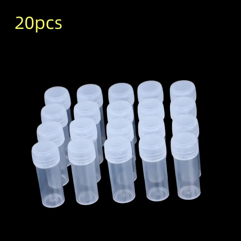5ml Plastic Bottle Sample Jar 5g Small Barrel Vials Medicine Pill Liquid Powder Capsule Storage Container Packing Bottles