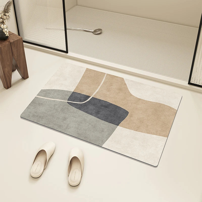 Bath Mat Diatom Mud Absorbent Floor Mats Anti-slip Entrance Doormat Bathroom Carpet Toilet Area Rugs 욕실 바닥 매트 Alfombra De Baño