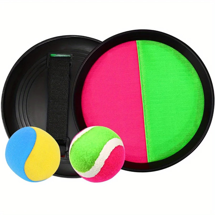 Sticky Ball Game Set with 2 Paddles & 2 Balls - Outdoor/Beach/Backyard Sports, Camping & Holiday Party Activity ZSY