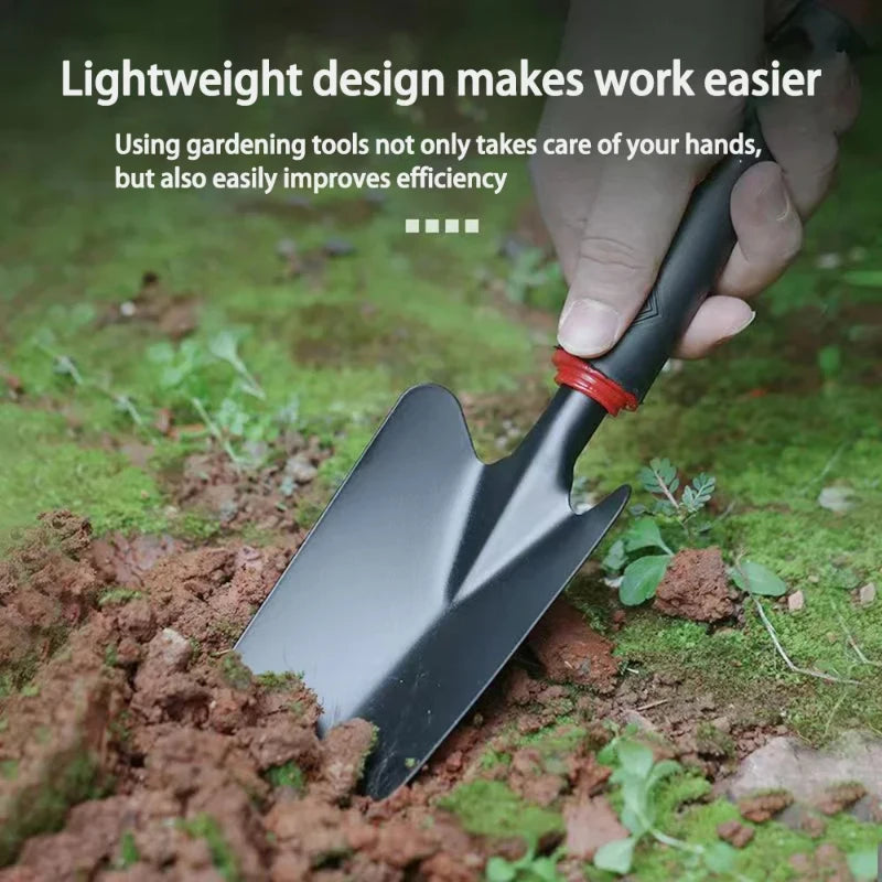 Gardening Shovel, Gardening Vegetable Planting Tools, Rake, Hoe, Trowel, Small Tool Set of 4, Gardening Gifts for Women and Men