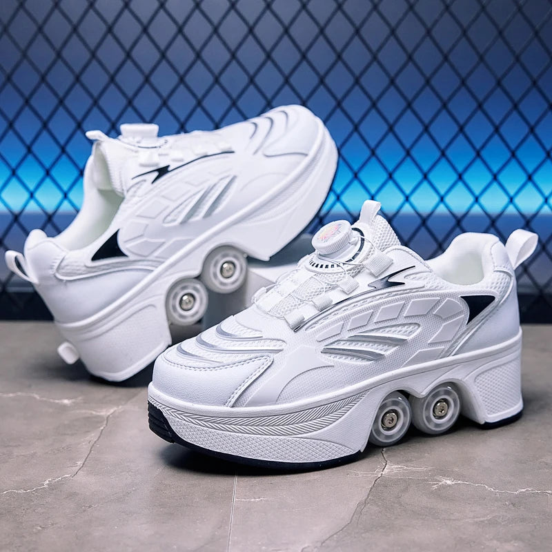 Roller Skates Four-wheeled Retractable Roller Skates Kids Gifts 2026 New Big Four-wheeled Teenagers Roller Skates Waterproof