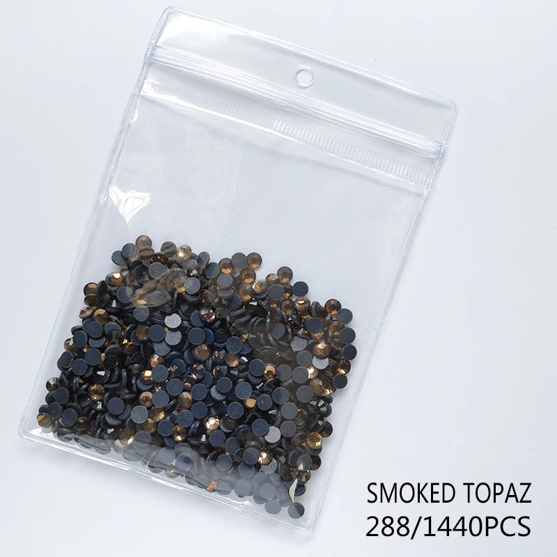 High Quality Glass Clear Hotfix Rhinestone  SS4-SS30 Hot Fix Rhinestones for Clothes Decorations DIY Wedding Dress Rhinestones