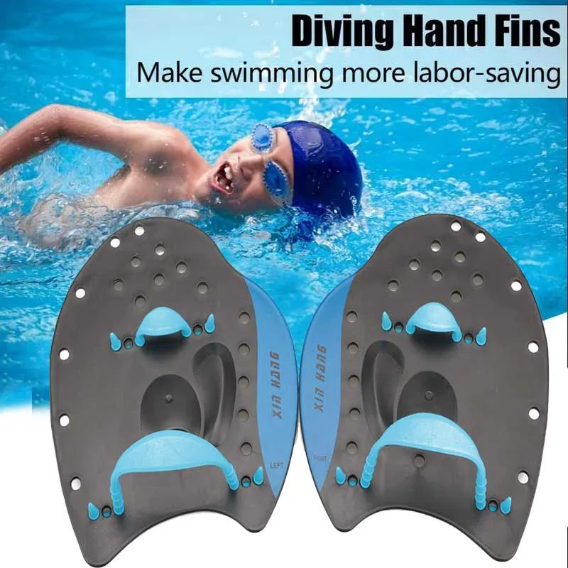 Swimming Training Hands Flippers Swim paddles Swimming Training Freestyle Swimming Frog Paddles With Adjustable Silicone Straps