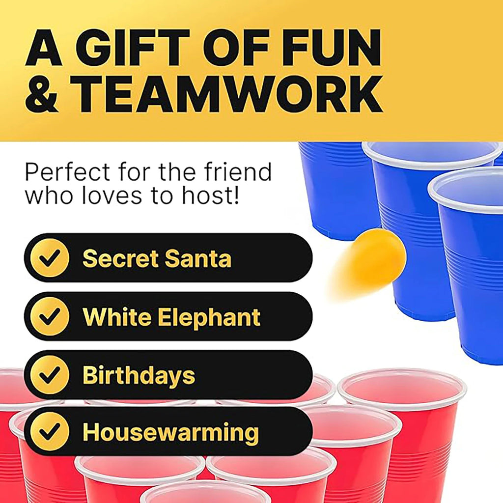 12 Balls and 12 Cups of Beer Game, Adult Party Interactive Game, Creative Leisure Toys