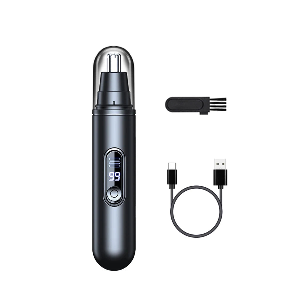 Electric Nose Hair Trimmer USB Rechargeable Travel Portable Nose Hair Cutter Mini Clipper For Men Eyebrow Ears Nose Hair Trimmer