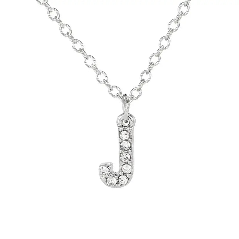 Fashion Shining A-Z Letter Pendant Charm Necklace 26 Initial Alphabet Name Clavicle Chain Party Jewelry Gift