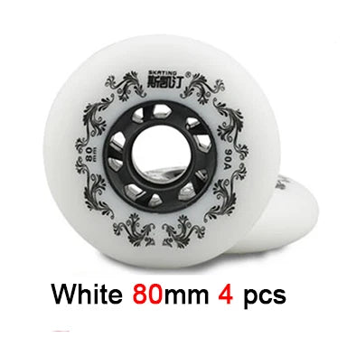 90A Roller 80 76 72mm Inline Skates Wheels Slalom Sliding Wheels For Street Road Free Skating FSK Braking Sakting Patine Shoes