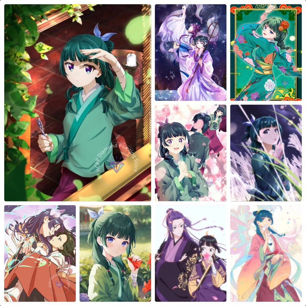 Diamond Painting Kit 5D DIY T-The-Apothecary-Diaries Anime Diamond Handmade Art Children's gift
