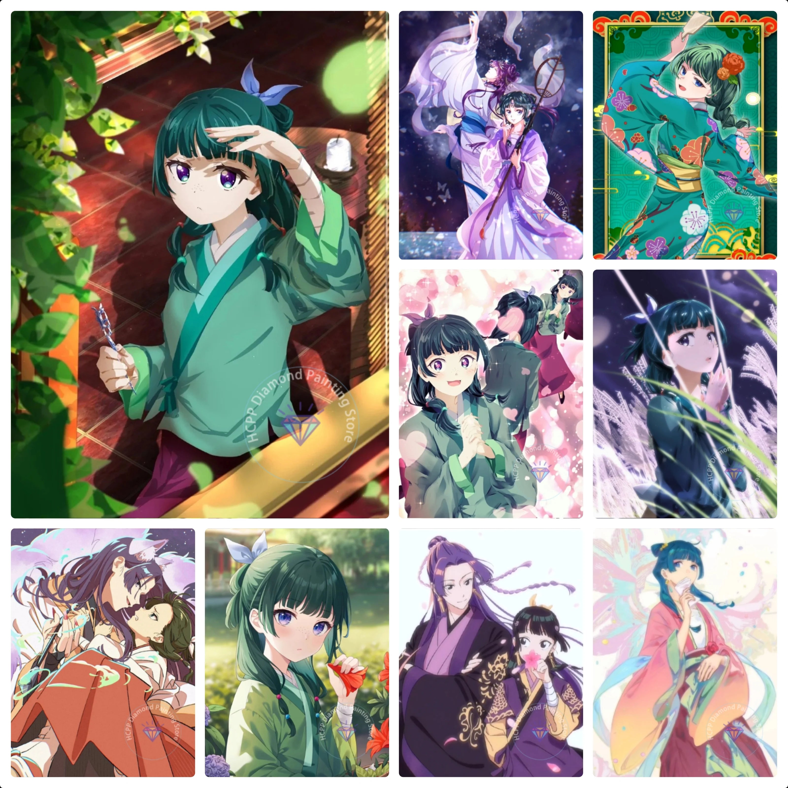 Diamond Painting Kit 5D DIY T-The-Apothecary-Diaries Anime Diamond Handmade Art Children's gift