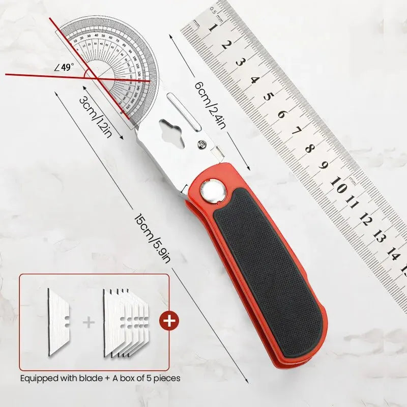 Art Knife Heavy-duty All Steel Thick Durable And Sturdy Folding Knife Cable Stripping Knife Wallpaper Knife