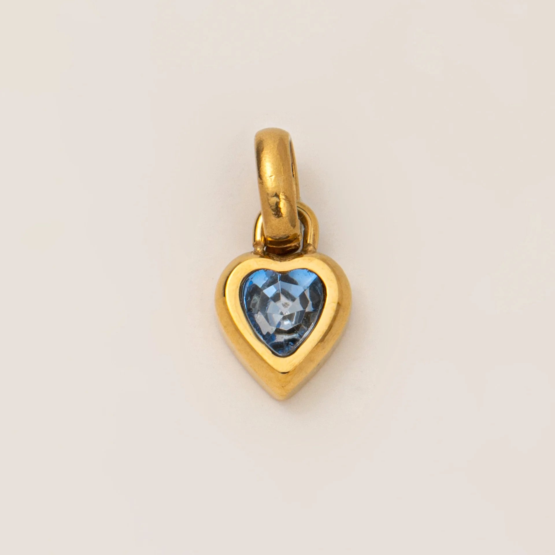 Birthstone Charm Heart Pendant For Women Gold Color Stainless Steel Charm Necklace Bracelet DIY Making Accessories Dropshipping
