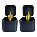Christmas Interesting Prank Gift Middle Finger In Box Christmas Box Funny Creative Gifts Office Desk Decoration Home Decoration