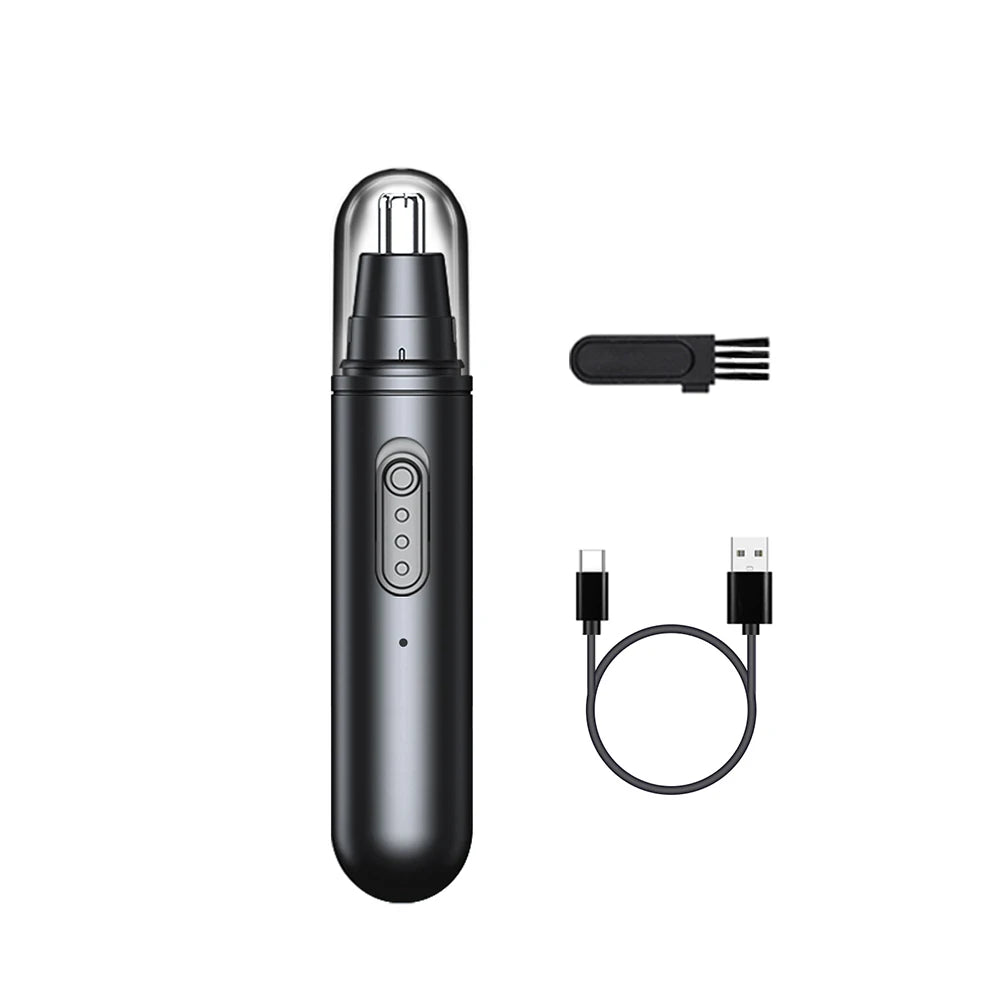 Electric Nose Hair Trimmer USB Rechargeable Travel Portable Nose Hair Cutter Mini Clipper For Men Eyebrow Ears Nose Hair Trimmer
