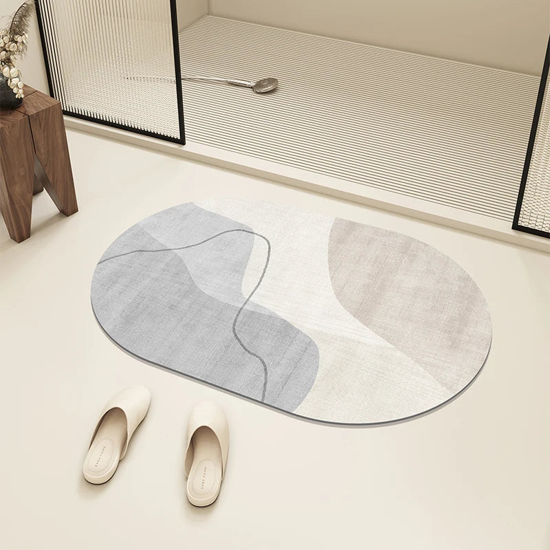 Bath Mat Diatom Mud Absorbent Floor Mats Anti-slip Entrance Doormat Bathroom Carpet Toilet Area Rugs 욕실 바닥 매트 Alfombra De Baño