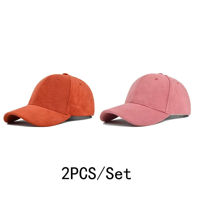 Fashion Baseball Caps For Men Women Autumn Winter Solid Retro Snapback Hip Hop Hat Unisex Street Adjustable Sun Visor Caps