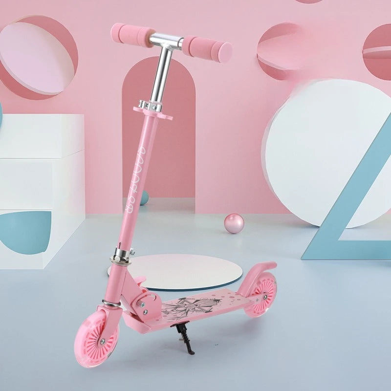 Scooter for Children Aaged 6-10 To 12 Adult Boys and Girls Two Wheeled Folding Pedal Sliding Roller Coaster Foot Scooters