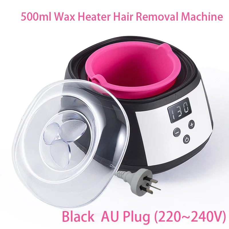 500ml LCD Smart Wax Heater – Silicone Liner, Hair Removal & Wax Therapy Machine