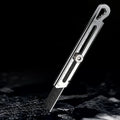 6 in 1 Stainless Steel Utility Knife with Thickened Metal Knife Holder Multifunctional Wallpaper Multifunctional Utility Knife