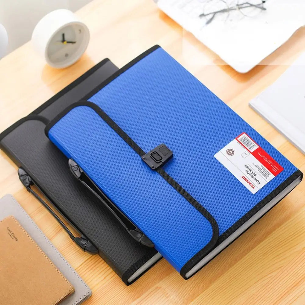 Business Simple Accordion Briefcases Hand Held Document Organiser Storage Wallet Paper Folder Document Bag