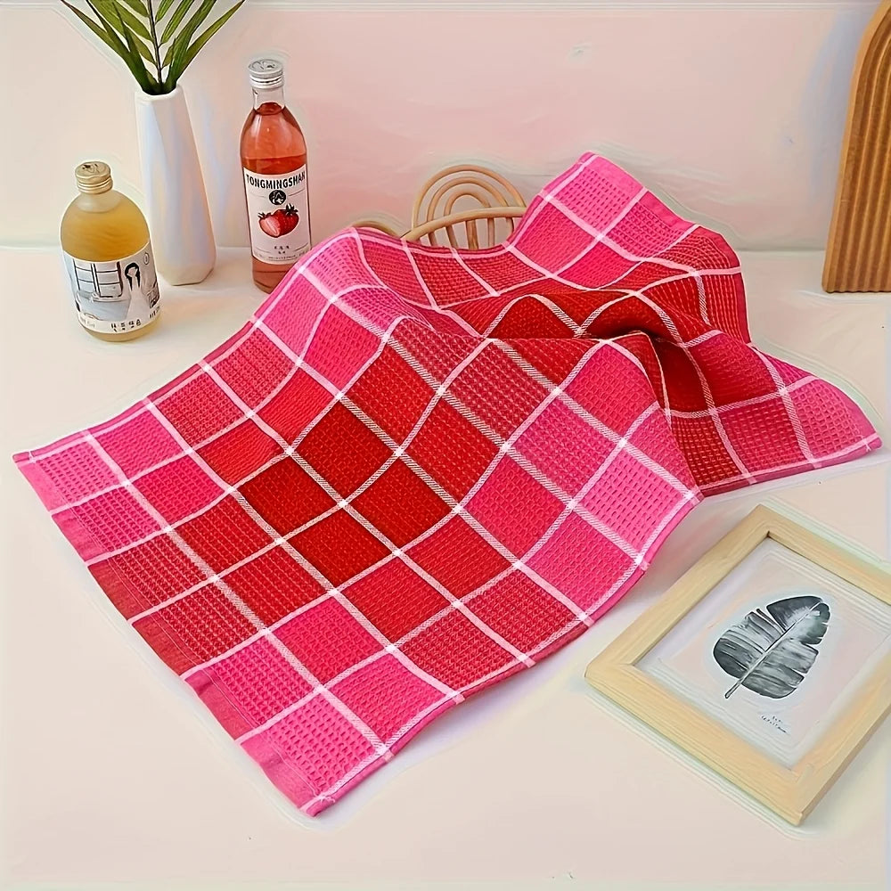 4/8pcs Large Kitchen Dish Towels - Super Soft, Highly Absorbent, Quick-Dry Cotton Towels with Bright Colors for  Home Use