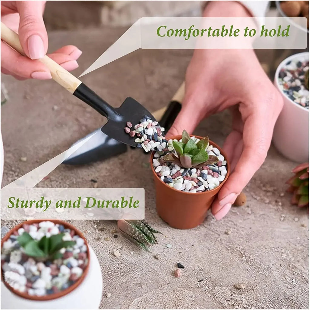 Gardening Tools Three-Piece Set Mini Garden Tools Multi-Function Shovel Harrow Shovel Household Plant Pine Soil Shovel