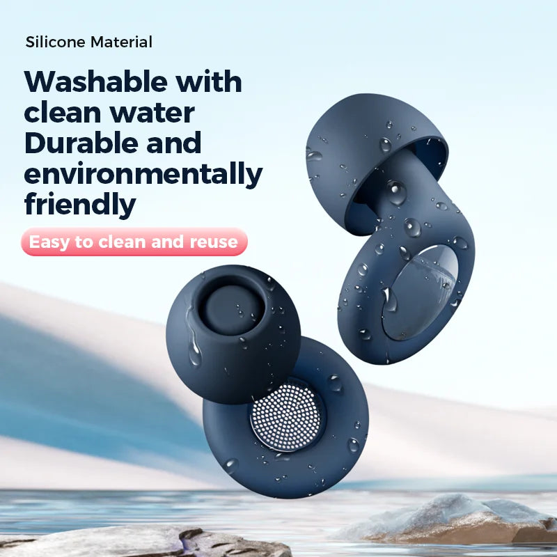 Anti-noise earplugs for sleep, silicone earplugs, waterproof soft ear protection, anti-noise and soundproof earplugs