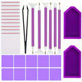 Diamond painting kit (29 pieces) DIY 5D diamond painting accessory combination kit, including diamond stitching pen, tweezers