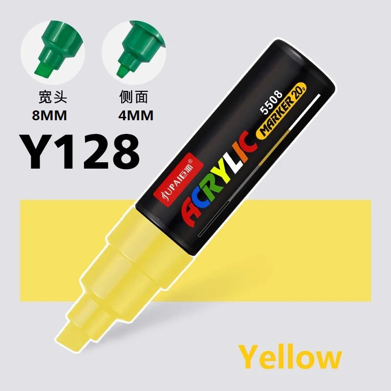 15 Colors Larger Capacity Acrylic Marker Pens,Ultra Wide Head 15MM/8MM Graffiti,Painting,Drawing,advertising posters Art Supplie