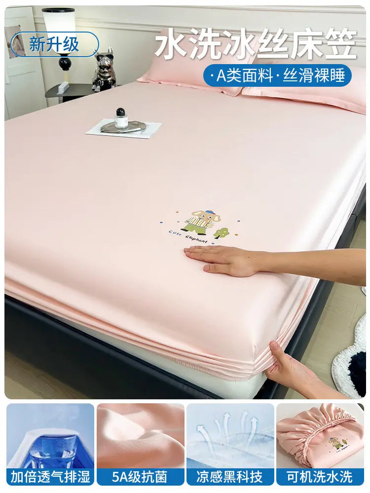 Cute Bedroom Bedsheets Cooling Kids Comferter Blue Bedsheets Pillow Cover Soft Ropa De Cama Juego Completo Bedding Set