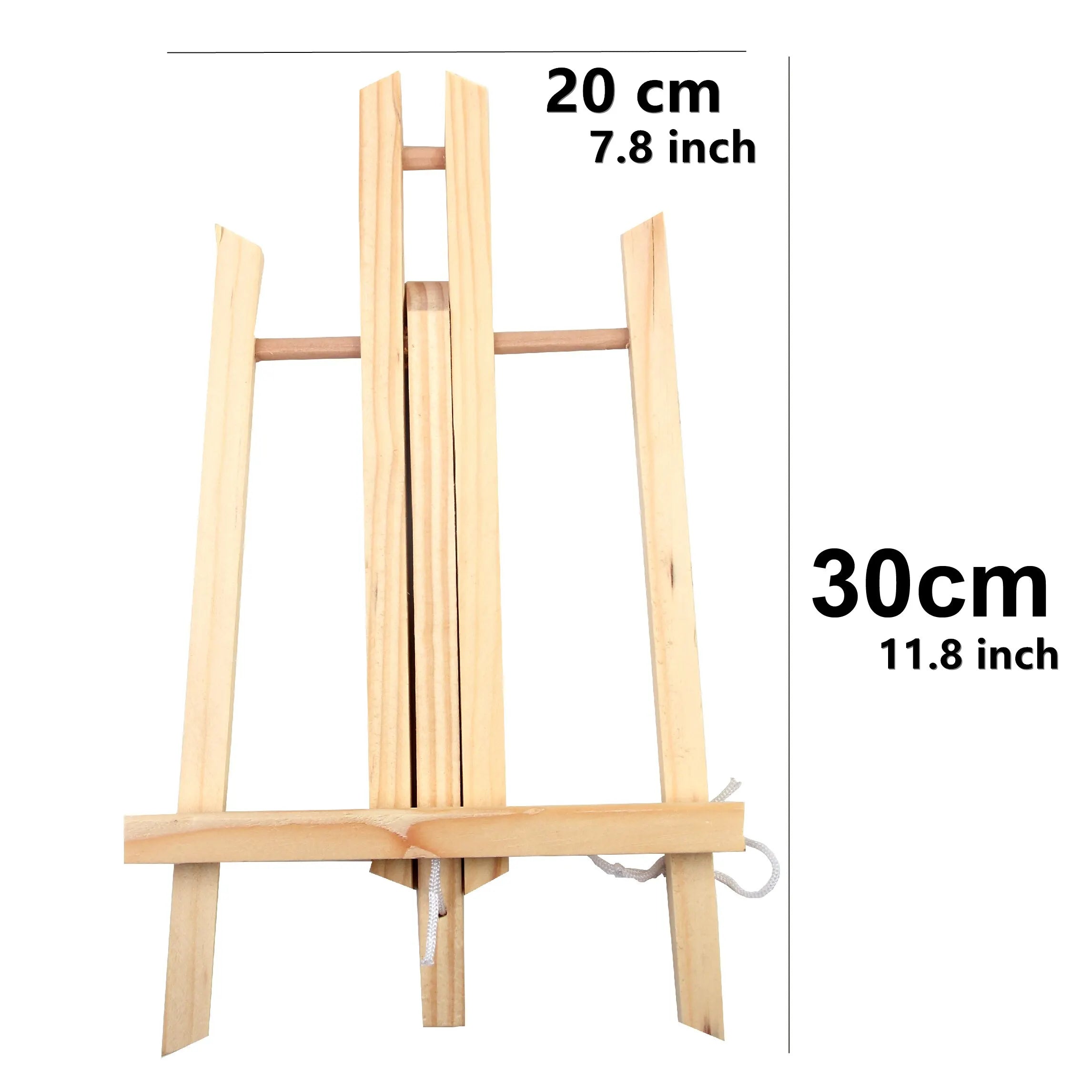 MOTARRO 1Pcs Natural Wood Easel Frame Tripod Display Holder Wedding Table Name Card Stand Children Painting Display Craft
