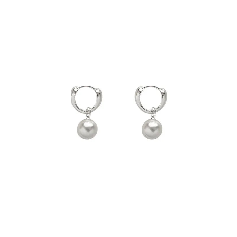 Imitation Pearl Earrings for Women Trendy Detachable Drop Earring French Elegant Geometric Jewelry Female Party Accessories