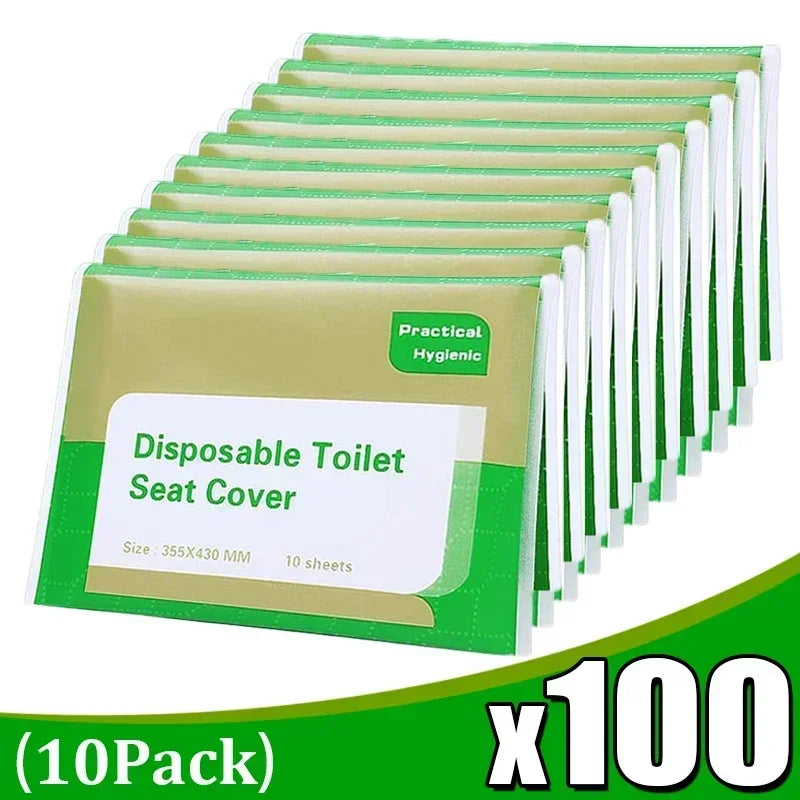 Disposable Toilet Seat Cover Portable Travel Camping Hotel Bathroom Degradable Waterproof Toilet Mat Accessories