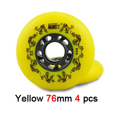 90A Roller 80 76 72mm Inline Skates Wheels Slalom Sliding Wheels For Street Road Free Skating FSK Braking Sakting Patine Shoes