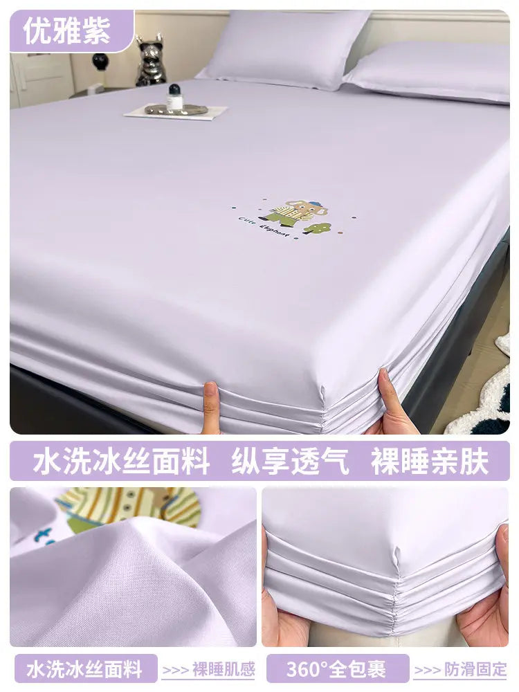 Cute Bedroom Bedsheets Cooling Kids Comferter Blue Bedsheets Pillow Cover Soft Ropa De Cama Juego Completo Bedding Set