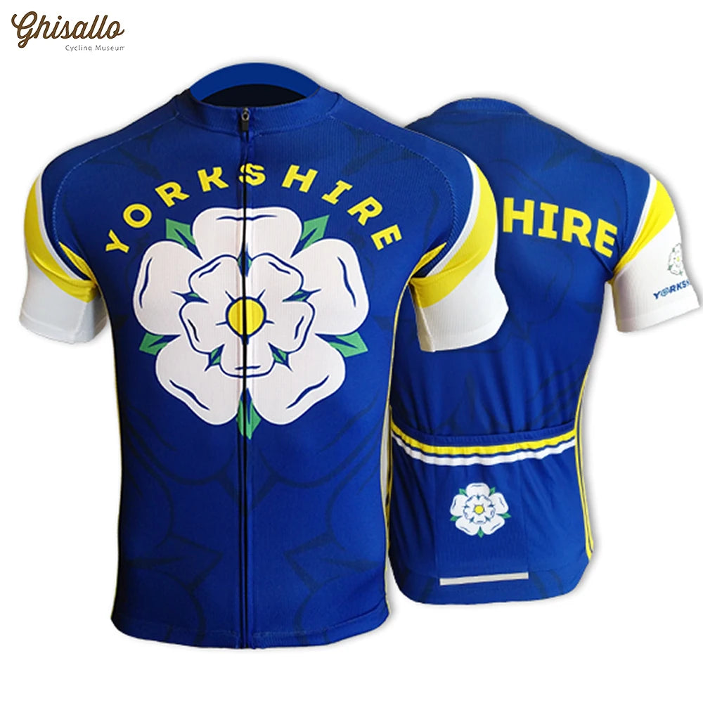 Yorkshire Cycling Jersey Set for Men, Road Bike Equipment, Cycling Shirt, Clothing Shorts, Quick Dry, Bicycle Clothes, New