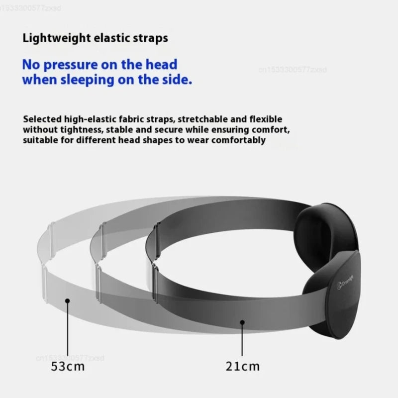 Dreamlight 3D Contoured Sleeping Eye Mask – Blackout, Adjustable Strap, Travel-Ready
