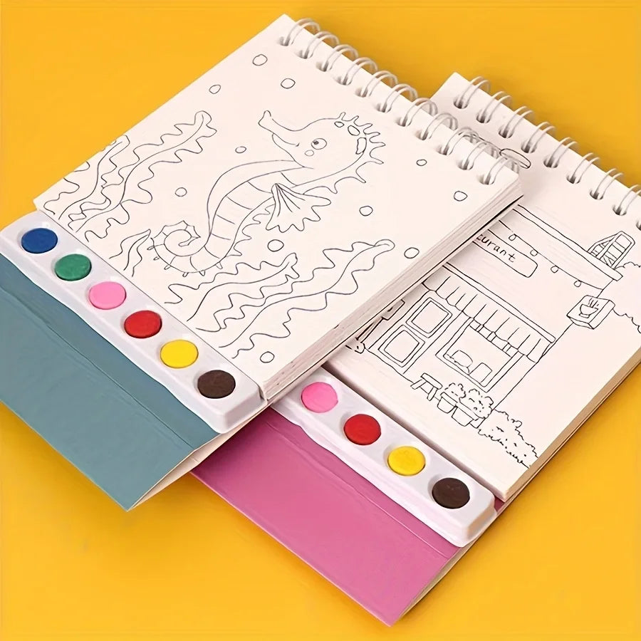 20 sheet watercolor sketchbook set, colorless leaves, suitable for creative drawing boards of students and professionals