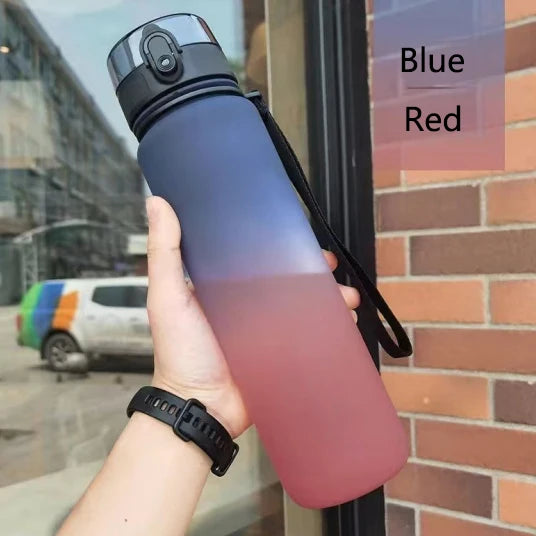 Gradient Color Portable High-temperature Resistant Fitness Pot for Summer Large-capacity Outdoor Water Cup for Students