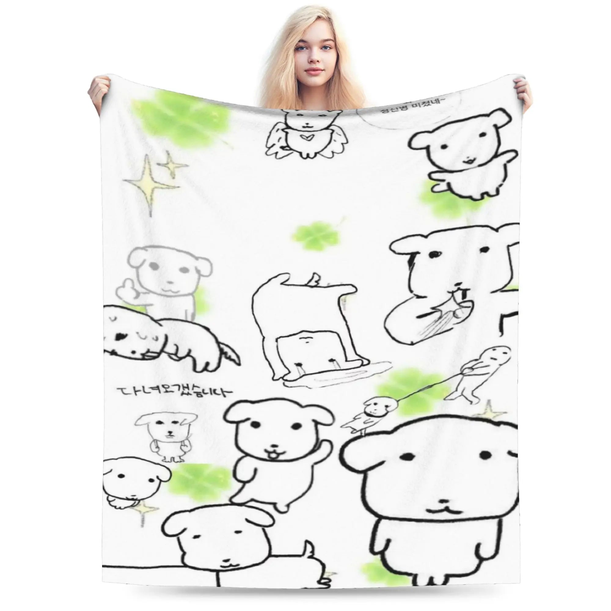 Cute GANADI Blanket Kids Adults  Flannel Throw Blanket For Sofa Home Soft Custom Quality Bedspread Gift