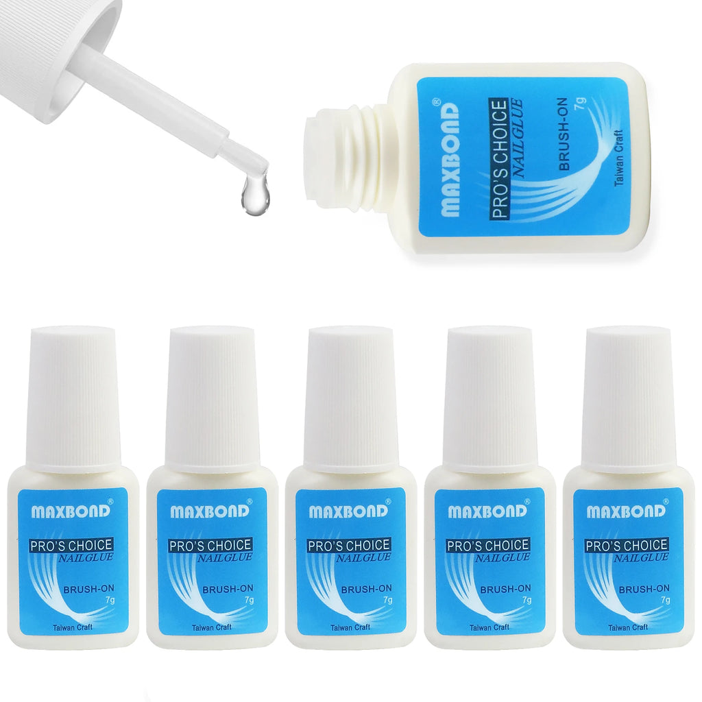 5pcs quick drying adhesive nail glue professional nail glue for false nails acrylic nail rhinestone decoration extension glue
