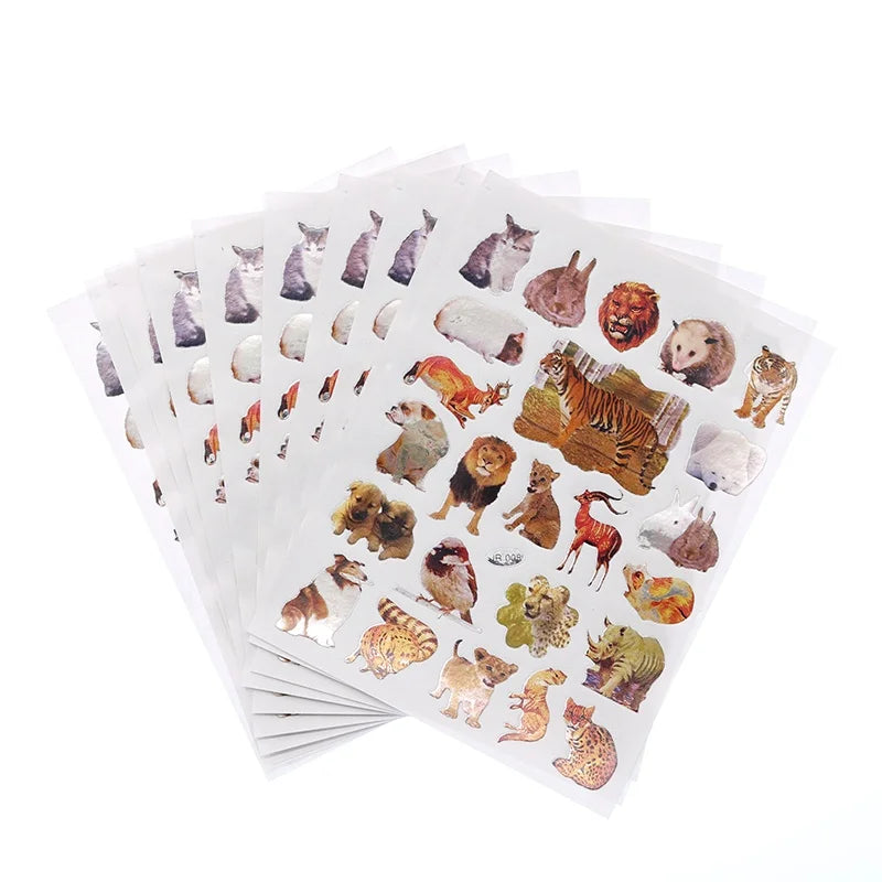 10 Sheets/Pack Moon Fruit Butterfly Animal Car Series Reward Stickers for Primary School Students Praise Stickers