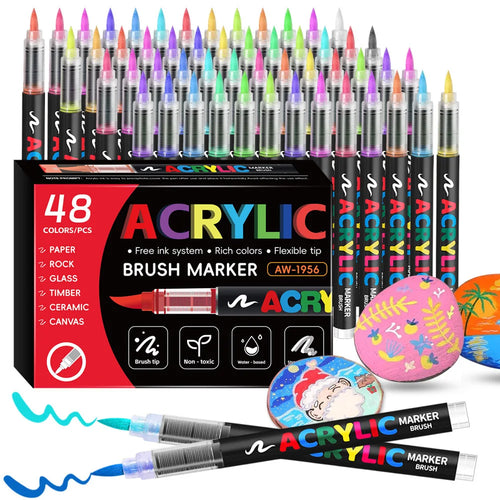 12-168 Colors Direct Liquid Marker Pen Set,DIY Hand Drawn,Graffiti Paint Art Acrylic Paint Pens,Perfect for Artist/Student