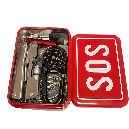 IFAK Trauma First Aid Kit Mini Iron box Tactical Medical for Car Home Travel Hiking and Camping Emergency Survival Gear